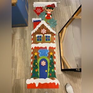 New NWT, Santa Claus, elf post office, hanging decoration Christmas 5 FT!